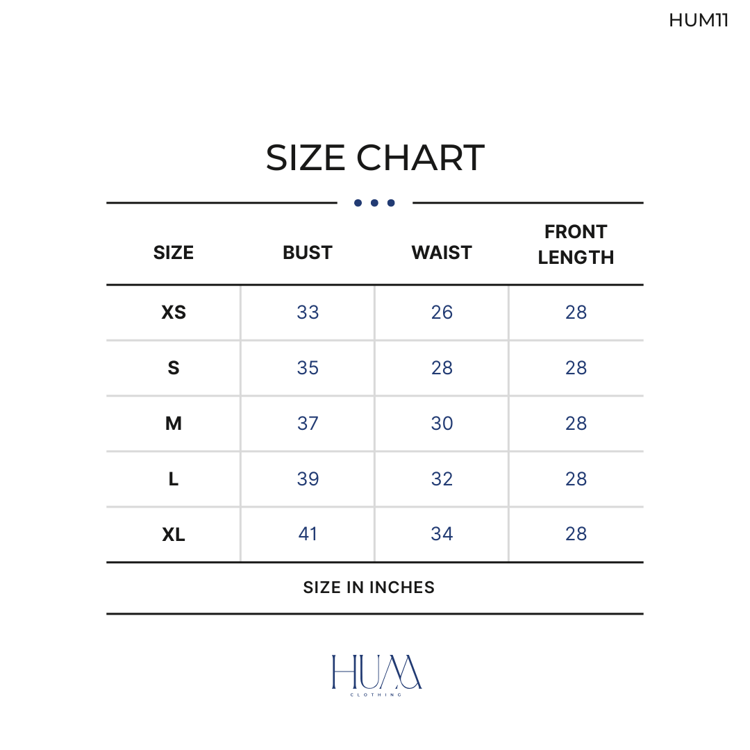 Beige Asymmetrical Short Top Size Chart